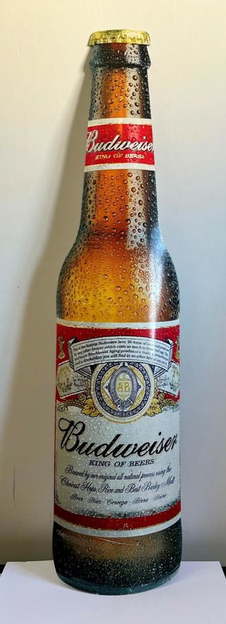 Lote de 9 Placas Decorativa Budweiser Metal