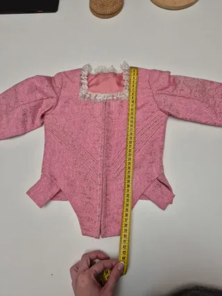 Corpiño niña fallera rosa