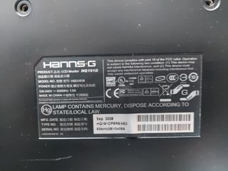 Monitor Hanns-G HQ191D Negro