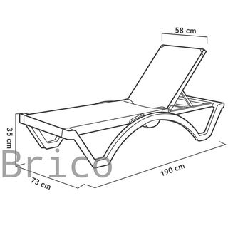 Tumbona Mykonos Azul Claro