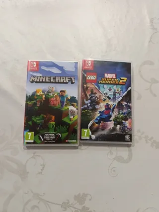 Minecraft y Lego Marvel Super Heroes 2 Switch