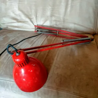 Lampada da tavolo Naska Loris Vintage Rossa