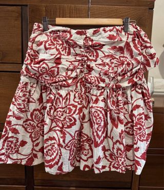 Conjunto Zara Top y Falda Estampado