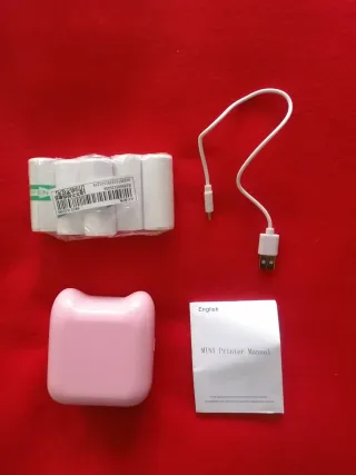 Impresora Portátil Mini + 5 Rollos