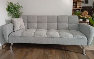 Sofá Cama Gris 3 Puestos. ELEGANTE, CÓMODO. OFERTA