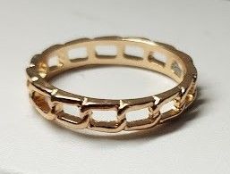 Anillo eslabones oro