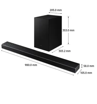 Barra de Sonido Samsung Negra