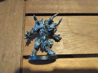 3 Minotauri Resina Bloodbowl Chaos slaves darkness