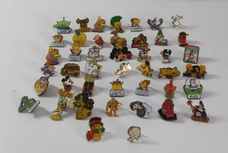 Colección Pins Vintage Personajes Dibujos Animados