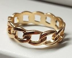Anillo estilo cadena oro