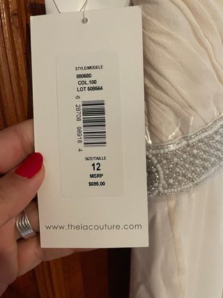 Vestido de noiva novo com cinto strass