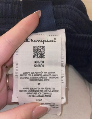 Pantalone tuta bimbo Champion blu