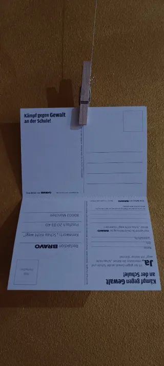 Tokio Hotel Vintage 2006 Postal Anti Bullying