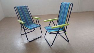 2 Tumbonas de Playa Plegables
