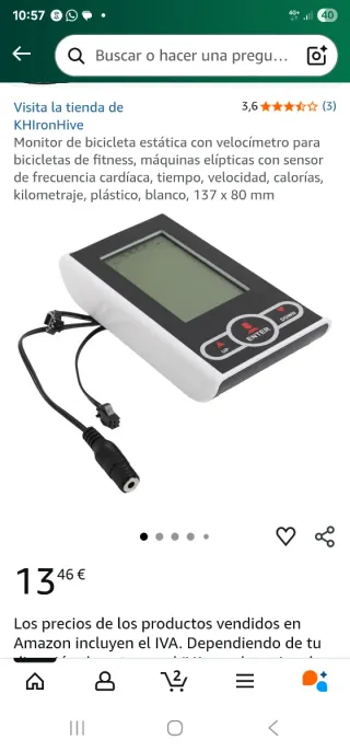 Bicicleta Estática Negra y Dorada