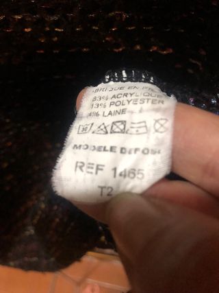 Jersey cuello vuelto multicolor invierno