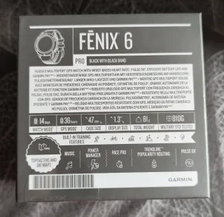 Garmin Fenix 6 Pro Smartwatch Negro