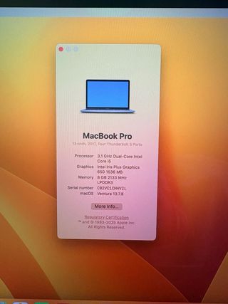 MacBook Pro 13 2017 4x Thunderbolt 3