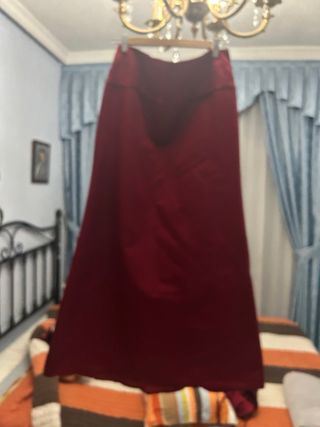 Vestido fiesta granate