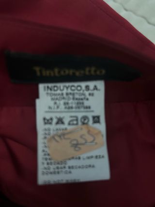 Vestido fiesta granate