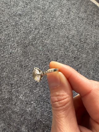 Anillo Swarovski Plata y Blanco