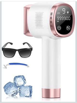 Depiladora IPL 21J Rosa y Blanca