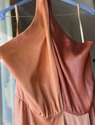 Abito Hanita satinato effetto lurex