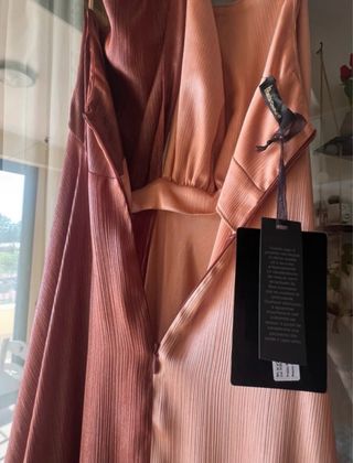 Abito Hanita satinato effetto lurex