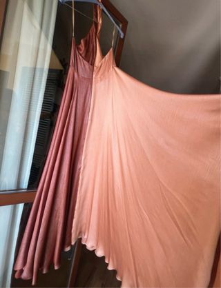 Abito Hanita satinato effetto lurex