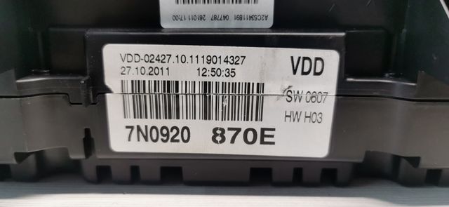 7N0920870E CUADRO DE INSTRUMENTOS