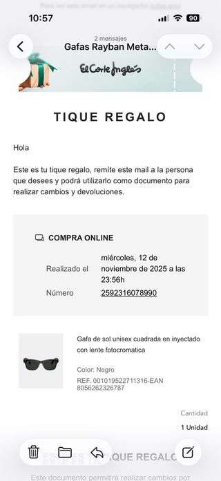 Ray Ban Wayfarer Meta Gafas Inteligentes