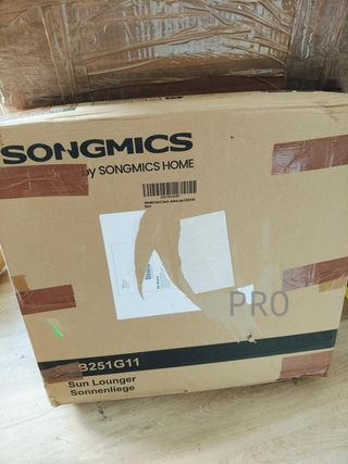 Tumbona con respaldo - Songmics