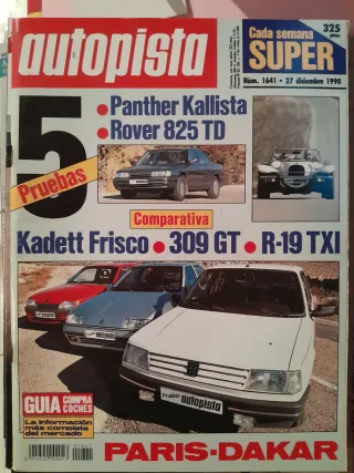 Revista Autopista Nº 1641 Diciembre 1990
