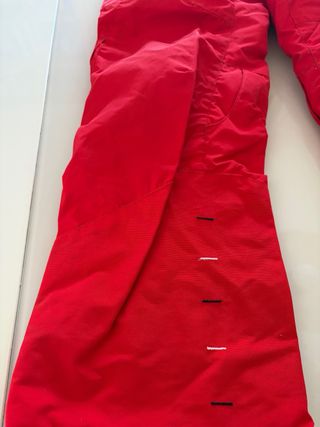 Tuta da sci Decathlon rossa e grigia