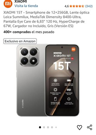 Xiaomi 15T con factura y precintado