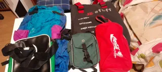 Lote 4 bolsas y mochila amplia