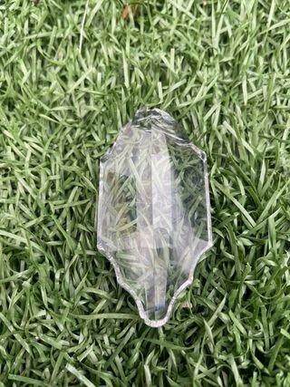 Lámpara Techo Cristal Roca Dorada