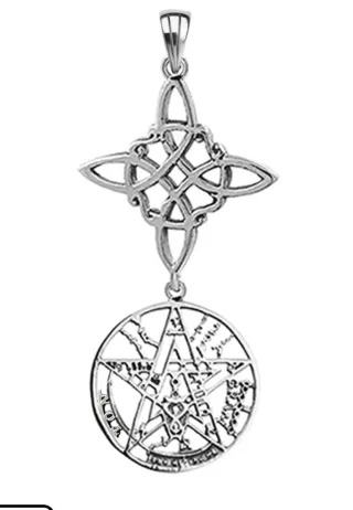 Colgante Nudo de Bruja Plata