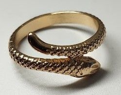 Anillo Serpiente Dorado