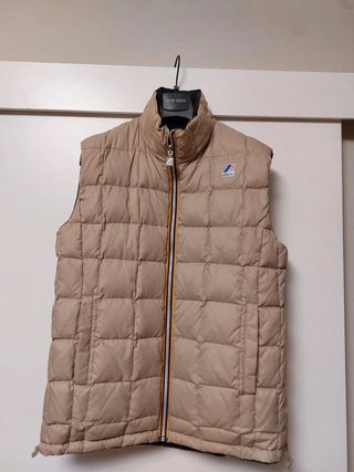 K-Way Gilet Taglia L Nero Beige
