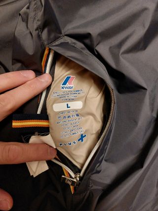 K-Way Gilet Taglia L Nero Beige