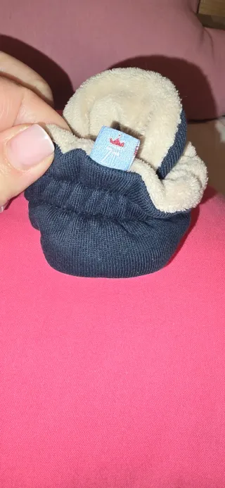 Botinhas Zás Trás 6-12 Meses Azul Marinho