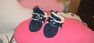 Botinhas Zás Trás 6-12 Meses Azul Marinho