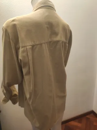 Camisa de pana para hombre color mostaza