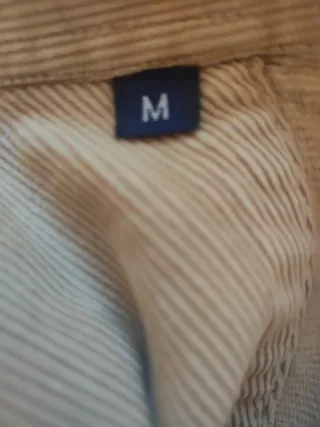 Camisa de pana para hombre color mostaza