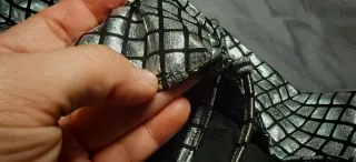 Vestido largo plateado fiesta