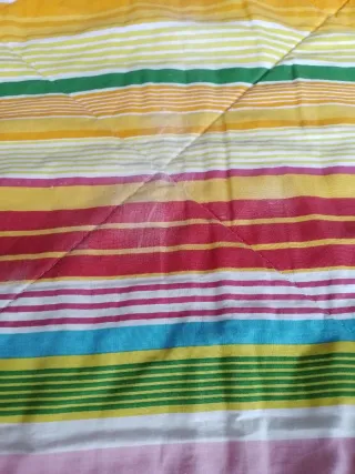 Edredón rayas multicolor 180x276cm,