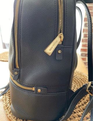 Mochila Piel Michael Kors Negra Auténtica