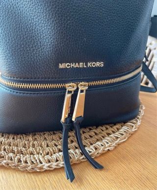 Mochila Piel Michael Kors Negra Auténtica
