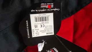 Parka de invierno negra y roja Unisex